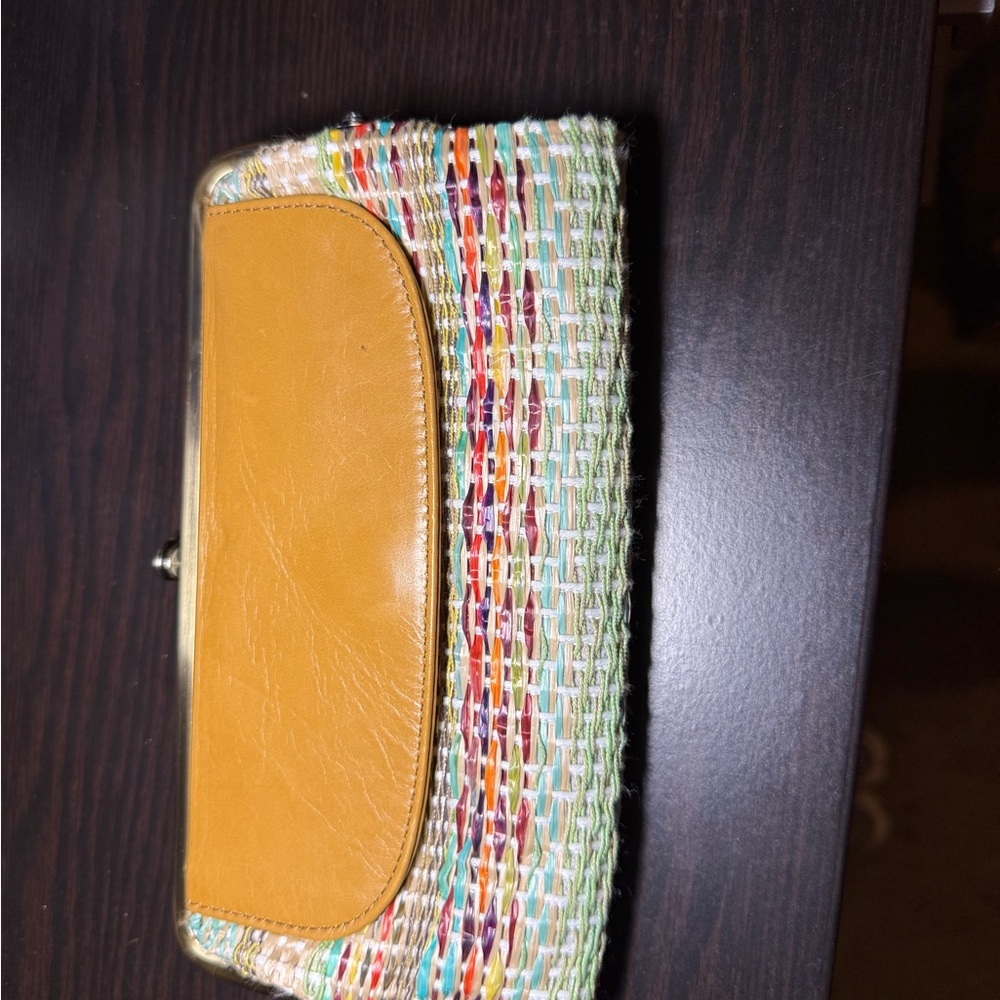 Multicolor Woven Clutch